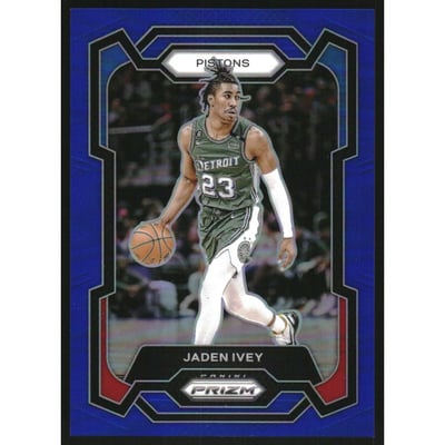 2023-24 Panini Prizm Prizms Blue #52 Jaden Ivey