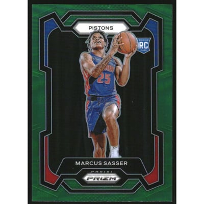 2023-24 Panini Prizm Prizms Green #174 Marcus Sasser