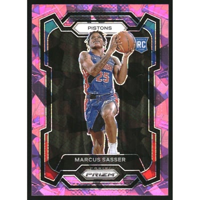 2023-24 Panini Prizm Prizms Pink Ice #174 Marcus Sasser