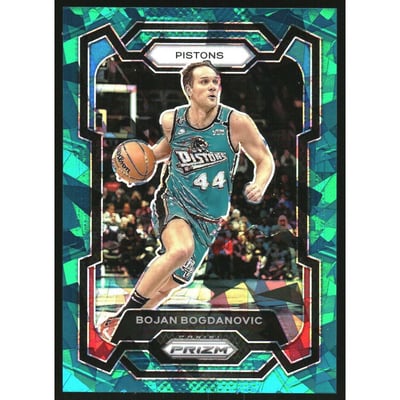 2023-24 Panini Prizm Prizms Teal Ice #44 Bojan Bogdanovic