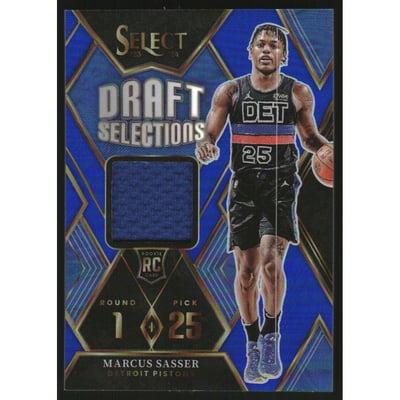 2023-24 Select Draft Selections Memorabilia Blue Prizms #23 Marcus Sasser