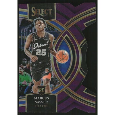 2023-24 Select Prizms Purple Die-Cut #114 Marcus Sasser