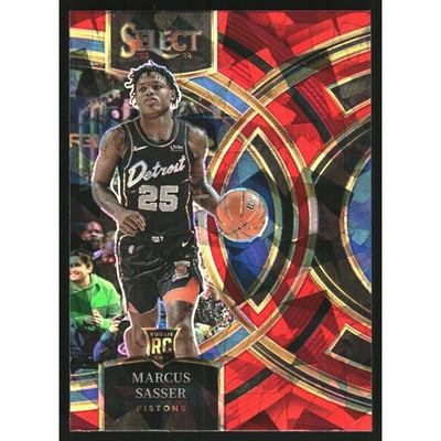 2023-24 Select Prizms Red Cracked Ice #114 Marcus Sasser