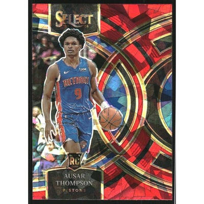 2023-24 Select Prizms Red Cracked Ice #128 Ausar Thompson
