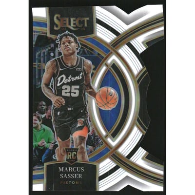 2023-24 Select Prizms White Die-Cut #114 Marcus Sasser