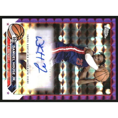 2023-24 Topps Chrome Autographs Purple Geometric Refractors #CGDHO Danuel House Jr.