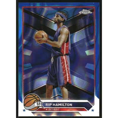 2023-24 Topps Chrome Blue Lava Refractors #109 Rip Hamilton