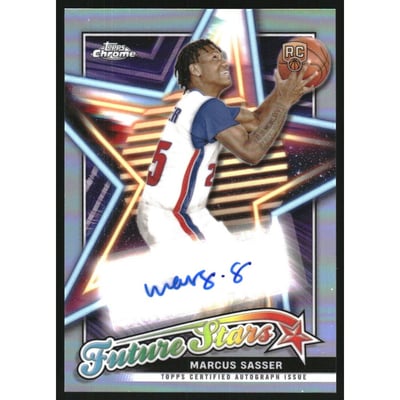 2023-24 Topps Chrome Future Stars Autographs #FSAMS Marcus Sasser