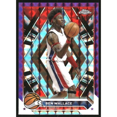 2023-24 Topps Chrome Purple Geometric Refractors #195 Ben Wallace