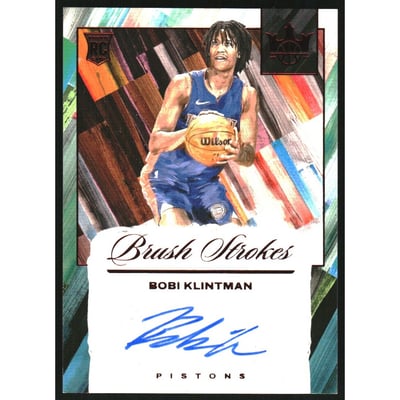 2024-25 Court Kings Brush Strokes Autographs Ruby #15 Bobi Klintman