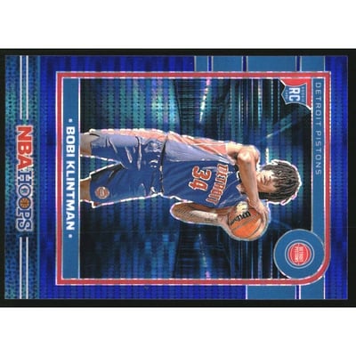 2024-25 Hoops Premium Prizms Blue Pulsar #267 Bobi Klintman