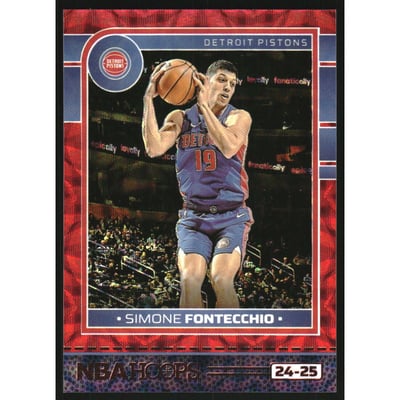 2024-25 Hoops Red Scope #16 Simone Fontecchio