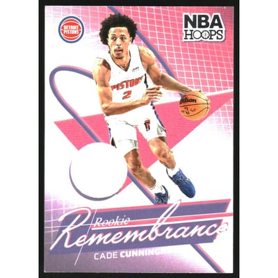 2024-25 Hoops Rookie Remembrance Memorabilia #5 Cade Cunningham