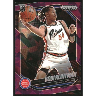 2024-25 Panini Prizm Black Prizms Purple Ice #234 Bobi Klintman
