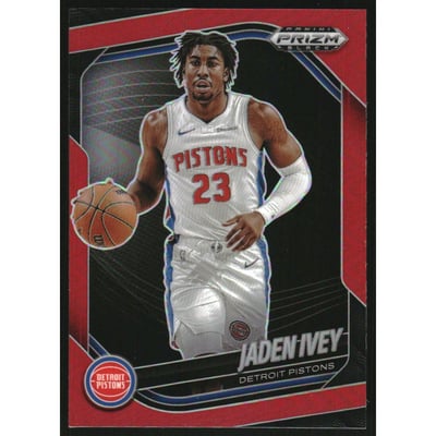 2024-25 Panini Prizm Black Prizms Red #69 Jaden Ivey