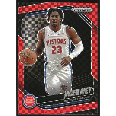 2024-25 Panini Prizm Black Prizms Red Power #69 Jaden Ivey