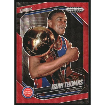 2024-25 Panini Prizm Black Prizms Ruby Wave #293 Isiah Thomas LGD