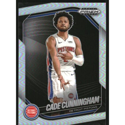 2024-25 Panini Prizm Black Prizms Silver #8 Cade Cunningham