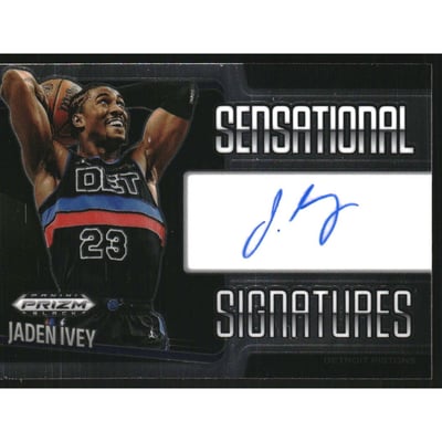 2024-25 Panini Prizm Black Sensational Signatures #78 Jaden Ivey