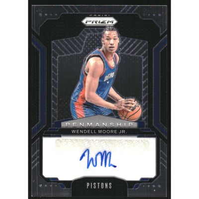 2024-25 Panini Prizm Penmanship #22 Wendell Moore Jr.