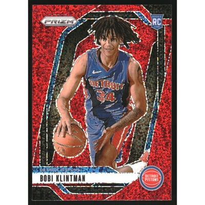 2024-25 Panini Prizm Prizms Red Sparkle #266 Bobi Klintman