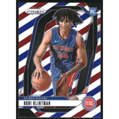 2024-25 Panini Prizm Prizms Red White and Blue #266 Bobi Klintman