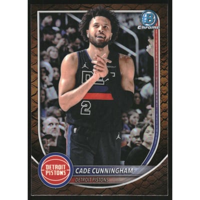 2025-26 Bowman Chrome Reptilian Refractors #BCV74 Cade Cunningham