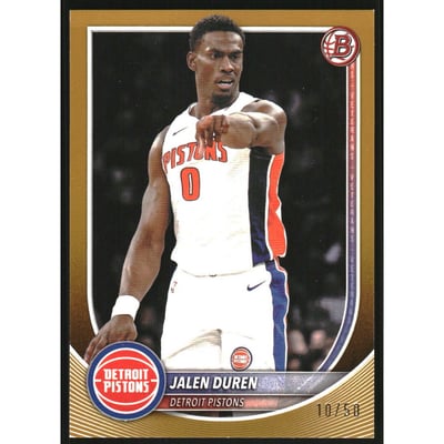2025-26 Bowman Gold Border #75 Jalen Duren