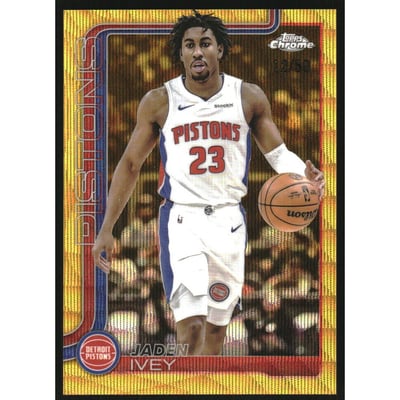 2025-26 Topps Chrome Gold Wave Refractors #61 Jaden Ivey