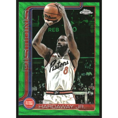 2025-26 Topps Chrome Green Wave Refractors #7 Tim Hardaway Jr.