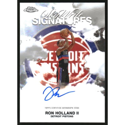 2025-26 Topps Chrome Sky Write Autographs Refractors #SWSRH Ron Holland II