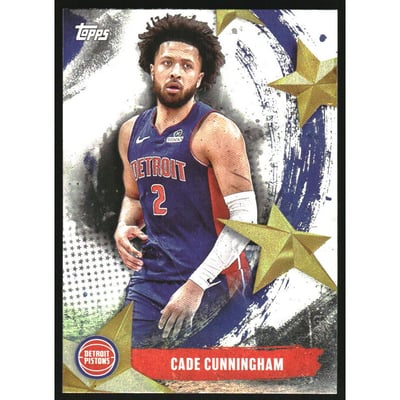 2025-26 Topps Stars of the NBA Rainbow Foilboard #SA14 Cade Cunningham