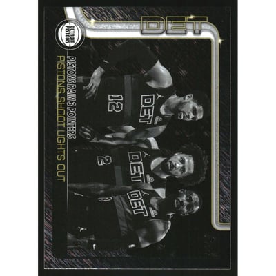 2025-26 Topps Surge #279 PIstins Rain 3 Pointers/Tobias Harris/Cade Cunningham/Tim Hardaway Jr