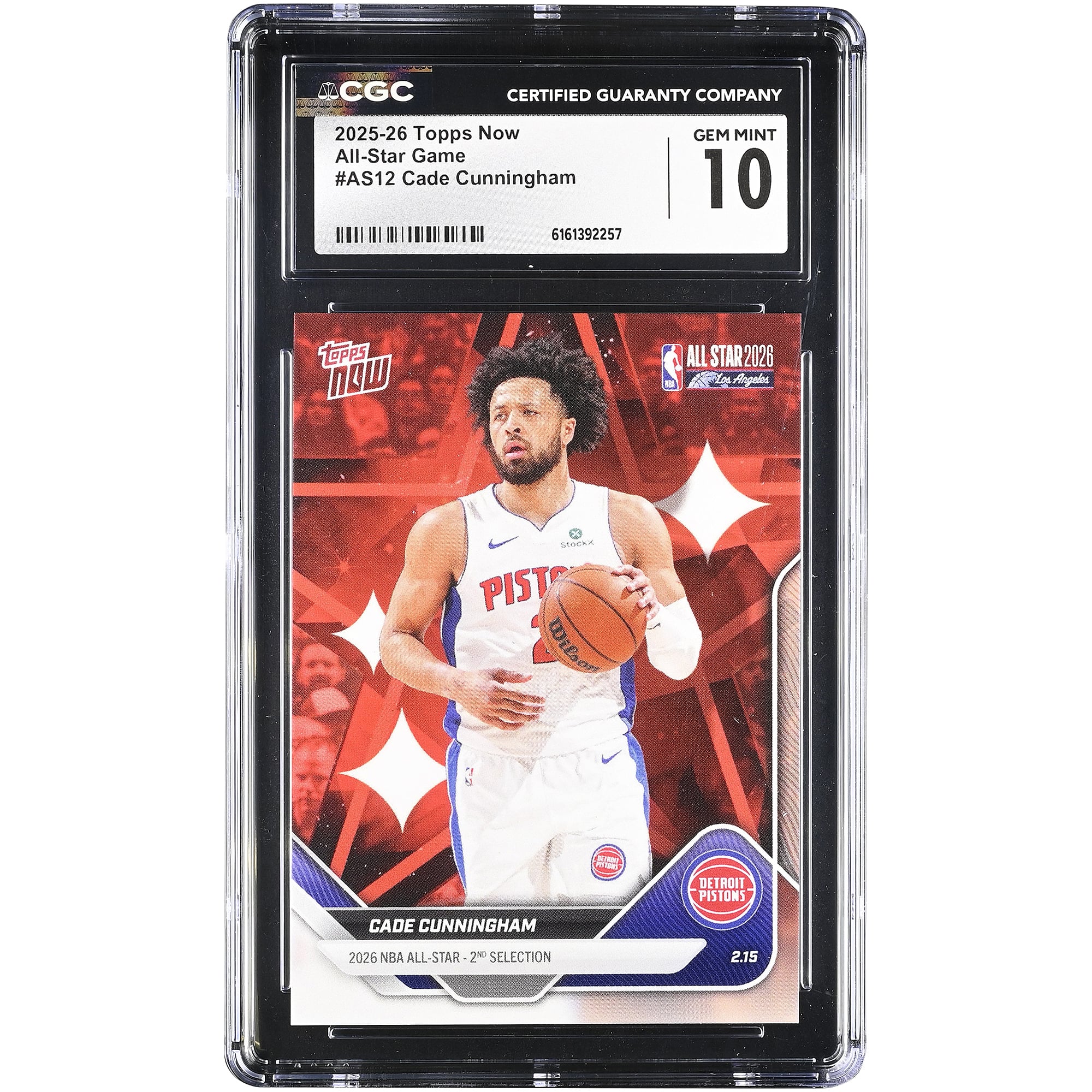 Cade Cunningham Detroit Pistons 2025-26 Topps Now All-Star Game #AS12 CGC Authenticated Card
