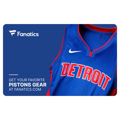 Detroit Pistons Fanatics eGift Card ($10 - $500)