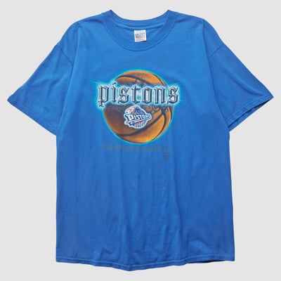 Detroit Pistons Gildan 2000s T-shirt - Blue - S by Fanatics Real Vintage