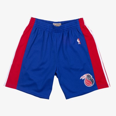 Detroit Pistons Mitchell & Ness Swingman Shorts 03 - Royal Blue - Mens