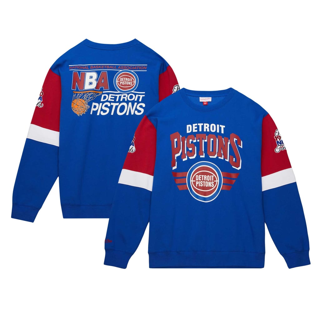 Mitchell & Ness デトロイト・ピストンズ NBA オールオーバー クルー
