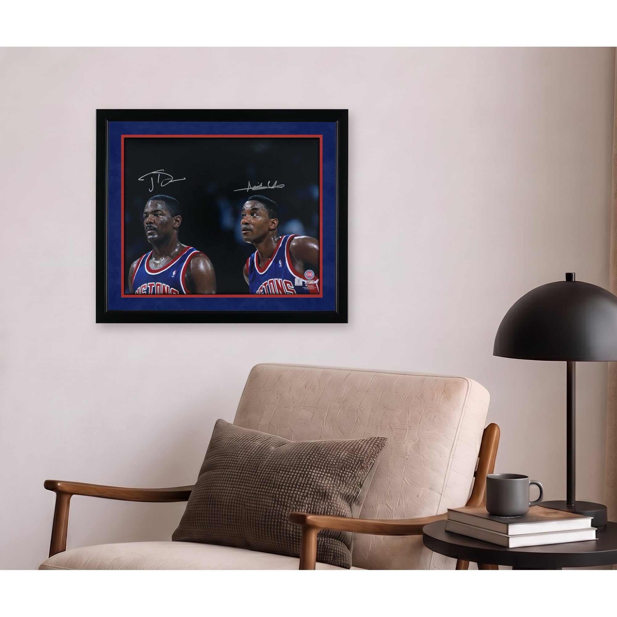 Isiah Thomas & Joe Dumars Detroit Pistons Autographed 16" x 20" Photograph