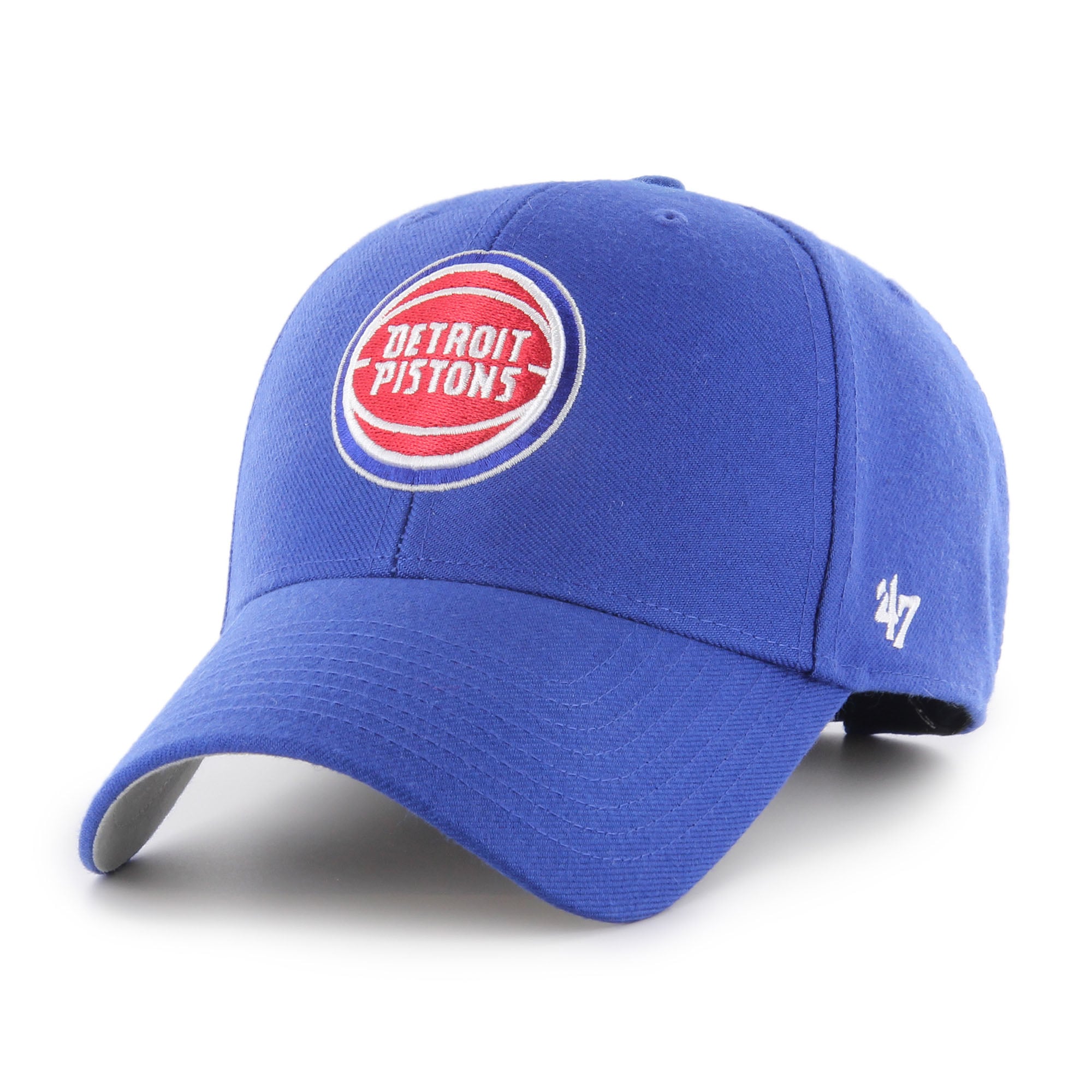 Men's Detroit Pistons  '47 Blue MVP Clean Up Adjustable Hat