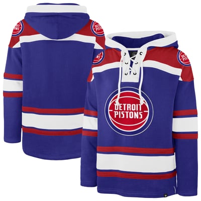 Detroit Pistons '47 Superior Lacer Hoodie - Blue