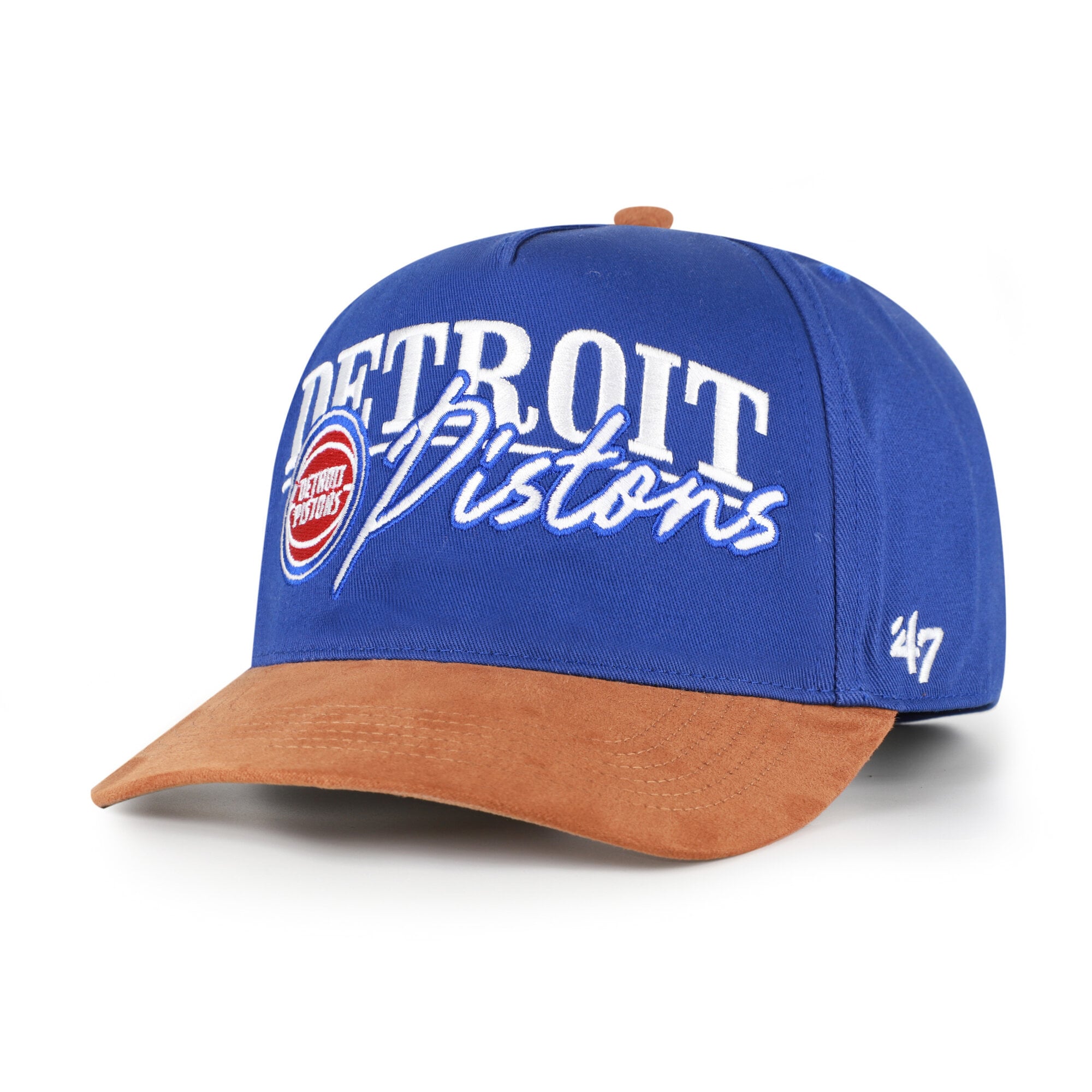 Casquette ajustable Detroit Pistons Scribe Line Hitch bleu/beige '47