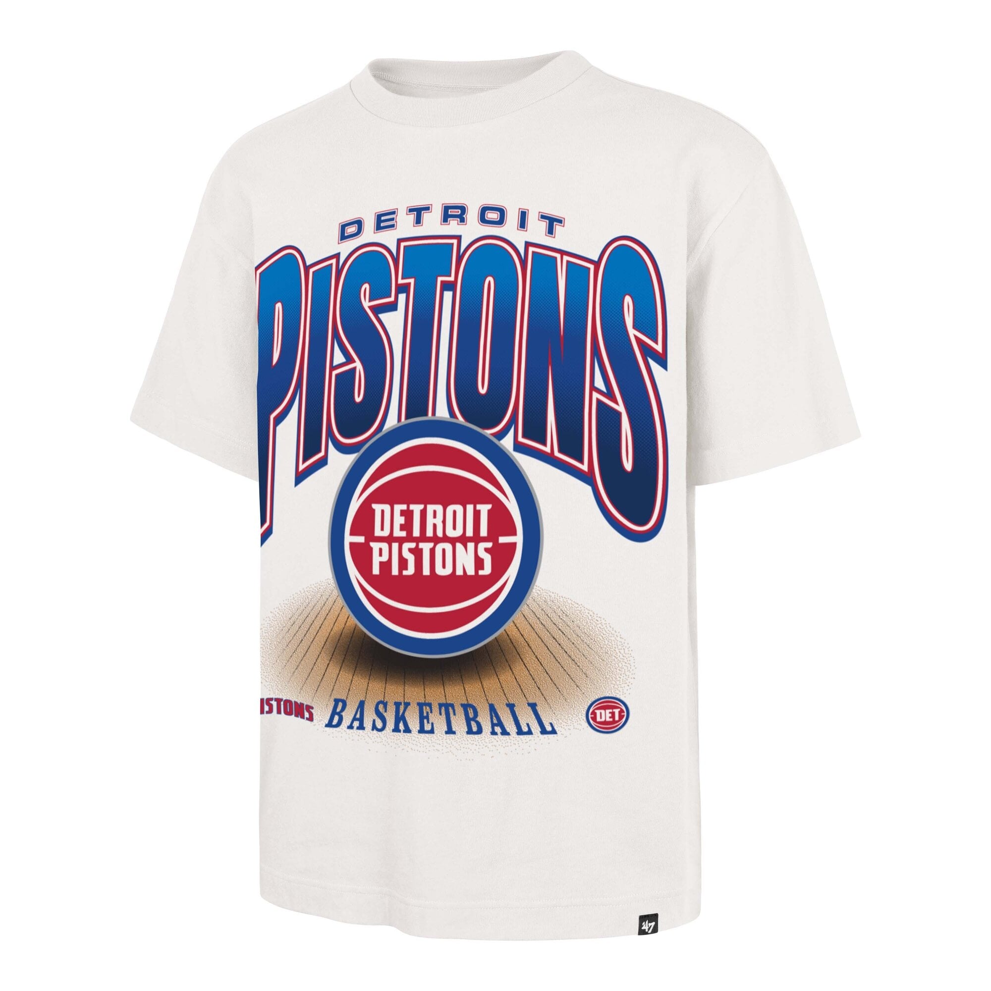 T-shirt homme '47 crème Detroit Pistons Team Flex Foundation