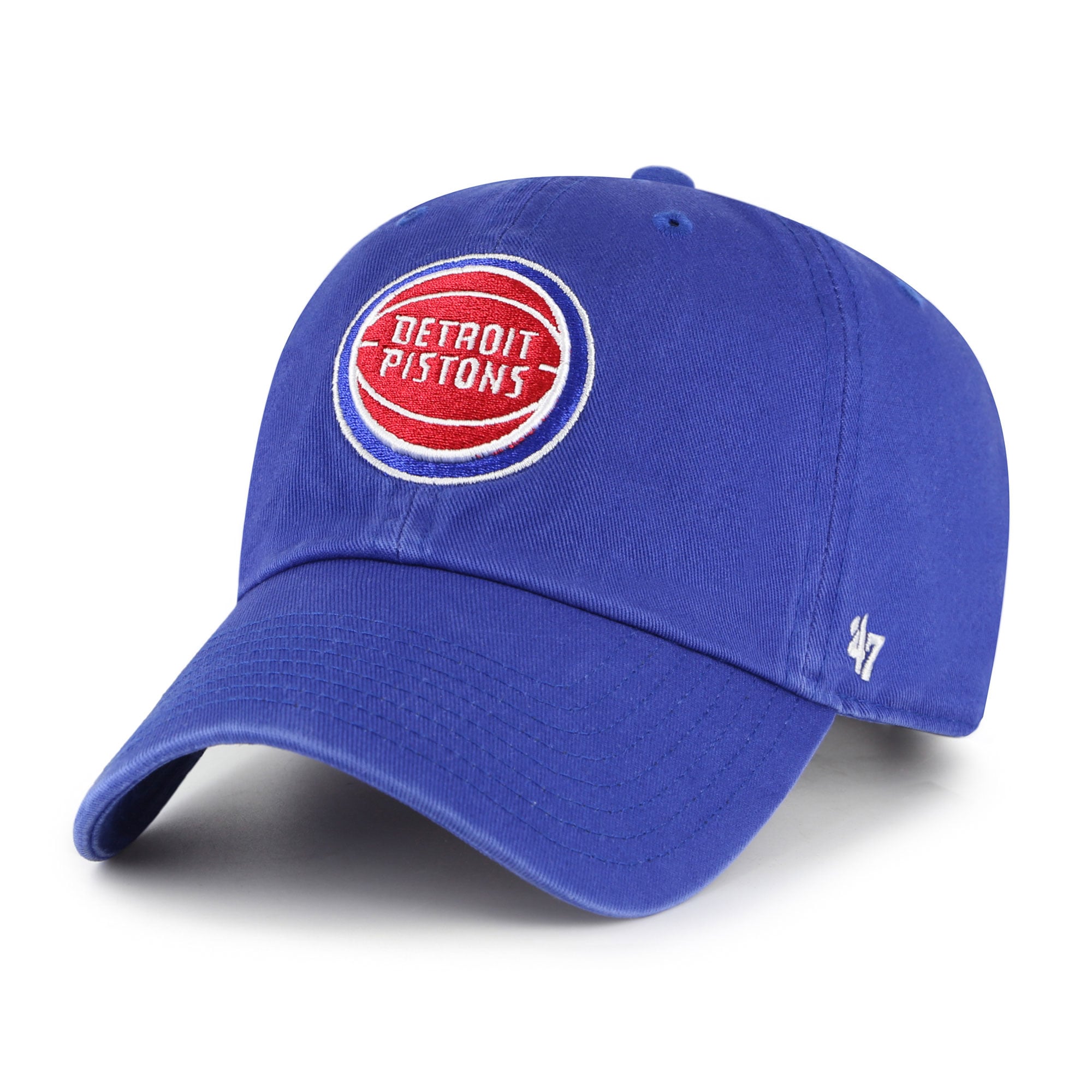 Men's Detroit Pistons '47 Royal Core Logo Clean Up Adjustable Hat