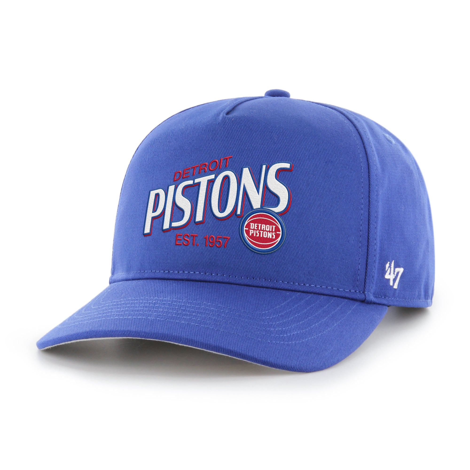 Men's '47 Royal Detroit Pistons Fast Break Chase Hitch Adjustable Hat