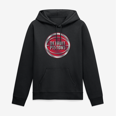 Detroit Pistons Big & Tall Metallic Mascot Hoodie - Black