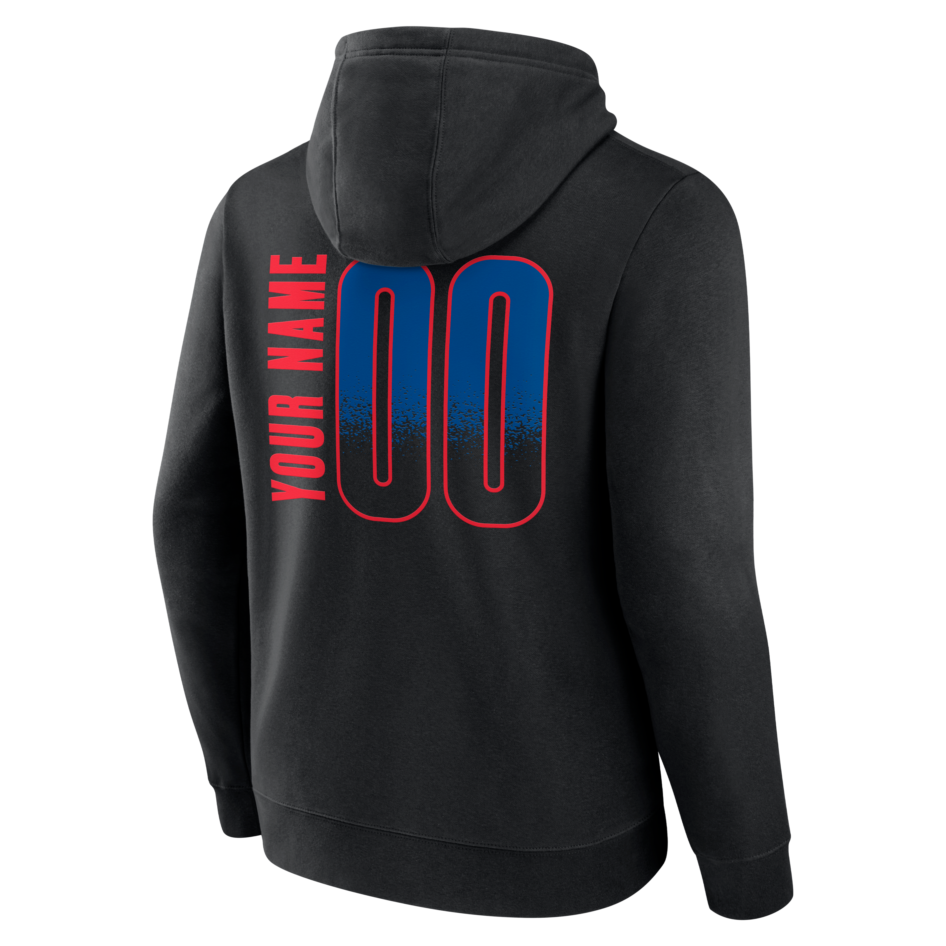 Sweat à capuche noir pour homme Detroit Pistons Home Court Pop personnalisé avec nom et numéro
