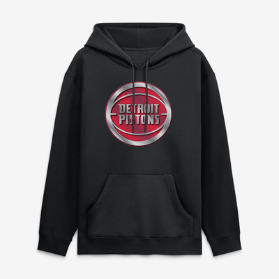 Detroit Pistons  Metallic Mascot Hoodie - Black