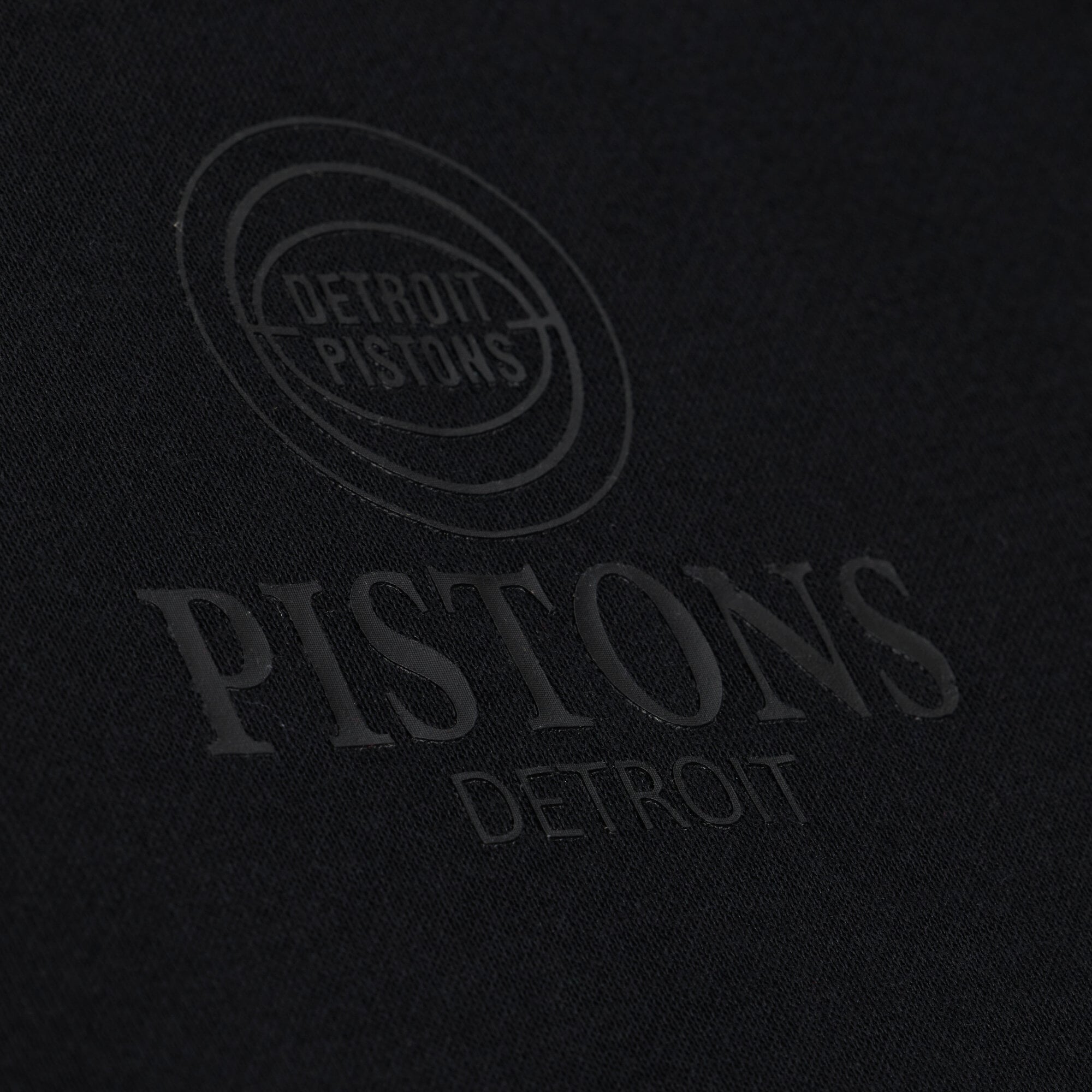 Sweat à capuche en polaire noire Mitchell & Ness Detroit Pistons pour homme