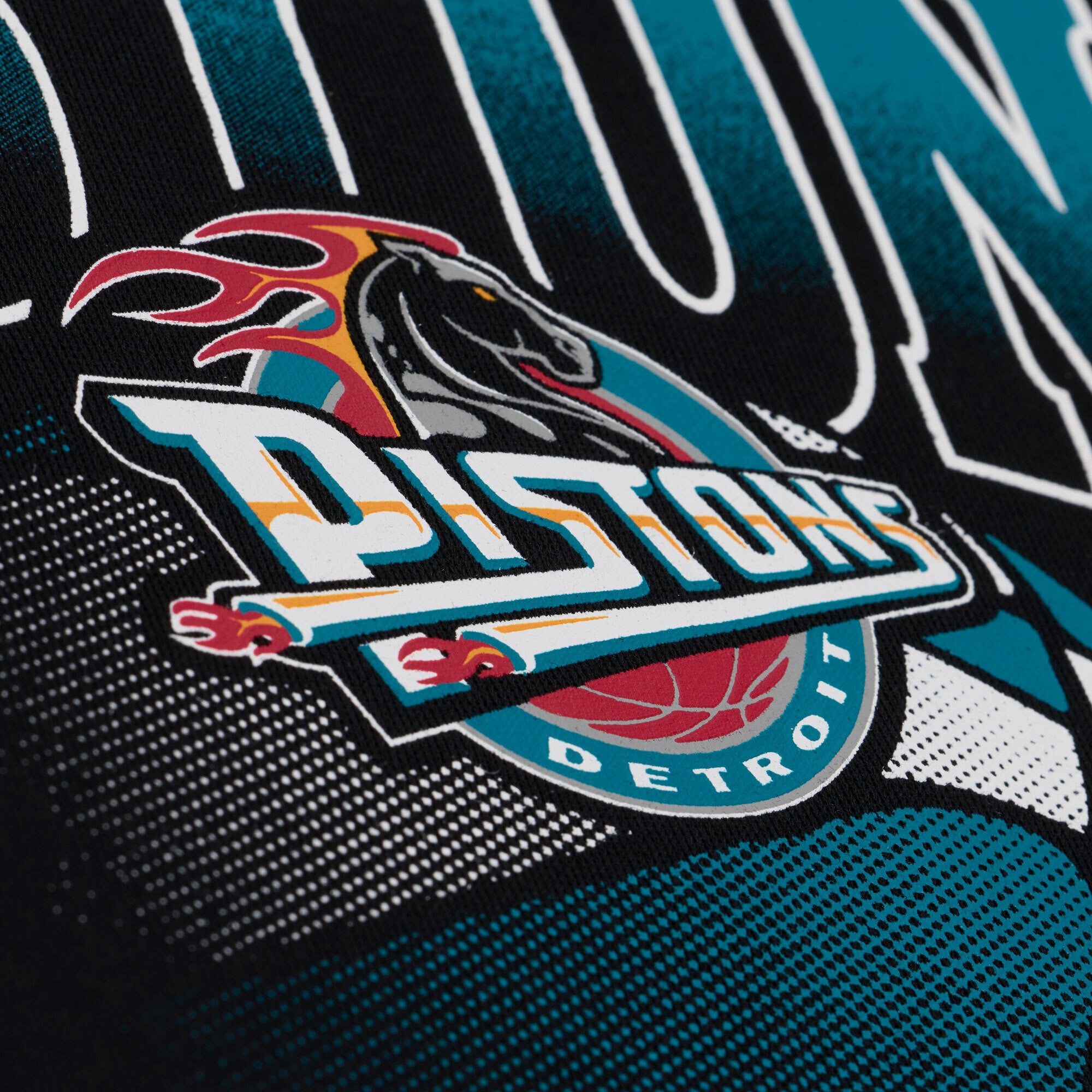 Men's Mitchell & Ness Black Detroit Pistons Street Graphics Hoodie
